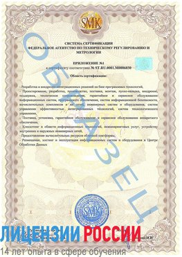 Образец сертификата соответствия (приложение) Хороль Сертификат ISO 27001